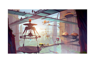 Ratchet And Clank: All 4 One - Environment Concept Art Posters