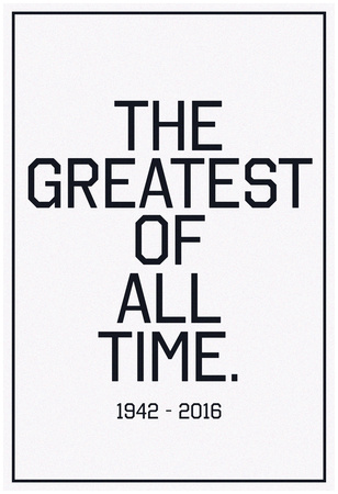 In Respects To The G.O.A.T. 1942 - 2016 Vintage Black Photo