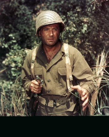 Brad Dexter in Army Uniform with Pistol Photo by  Movie Star News