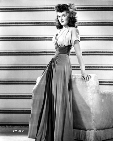 Barbara Hale on a Dress Leaning Portrait Photo by  Movie Star News