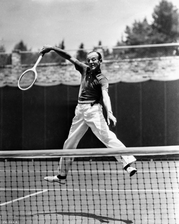 Fred Astaire Playing Tennis in Polo Shirt Photo by J Miehle