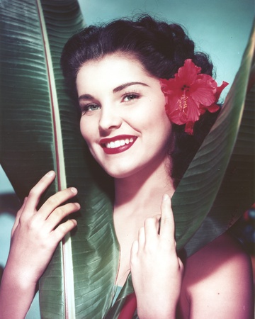 Debra Paget Close Up Portrait with a Flowers on Her Hair Photo by  Movie Star News