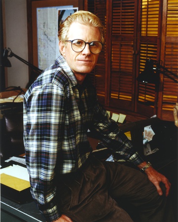 Ed Begley Close Up Portrait in Checkered Long sleeve Photo by  Movie Star News!