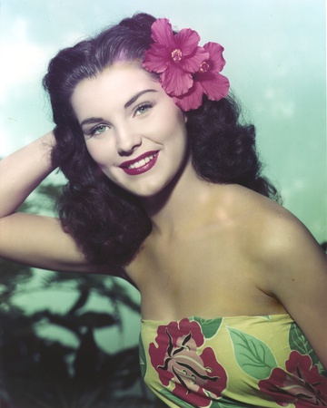 Debra Paget Close Up Portrait wearing Floral Dress Photo by  Movie Star News