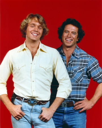 Dukes Of Hazzard Red Background Portrait Photo by  Movie Star News