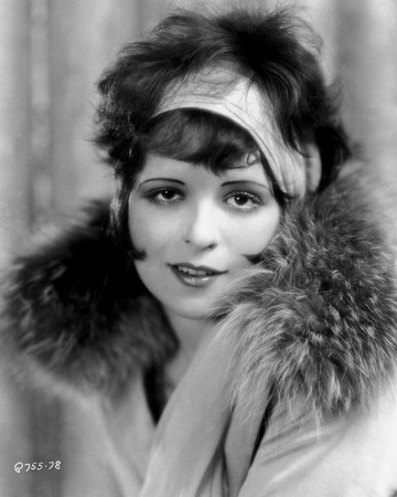 Clara Bow Posed with Furry Shawl Photo by ER Richee