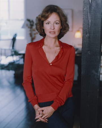 Shelley Fabares standing in Red Dress Photo by  Movie Star News