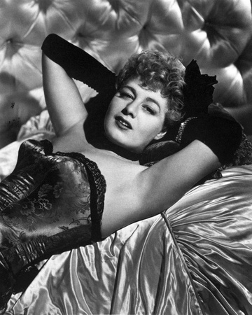 Shelley Winters Lying in Classic Photo by  Movie Star News