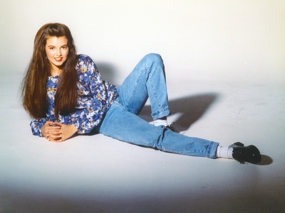 Angela Watson Portrait in Blue Jeans Photo by  Movie Star News