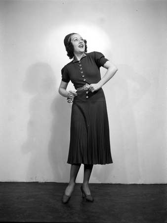 Ethel Merman Dancing in Black and White Photo by  Movie Star News