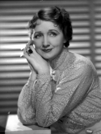 Hedda Hopper wearing a Printed Long Sleeve Blouse Photo by  Movie Star News