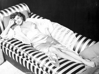 Esther Williams Lying in Black and White Photo by  Movie Star News