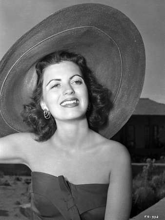 Faith Domergue in Floppy Beach Hat Photo by  Movie Star News!