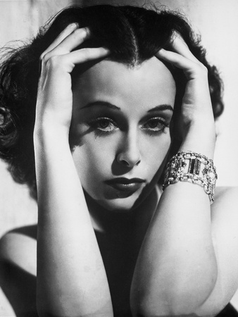 Hedy Lamarr Hands on Face with Bracelet Photo by  Movie Star News