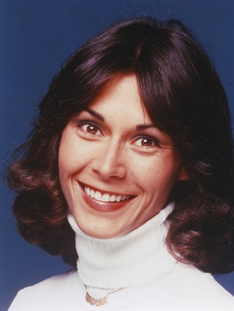 Kate Jackson smiling inTurtle Sweater Portrait Photo by  Movie Star News