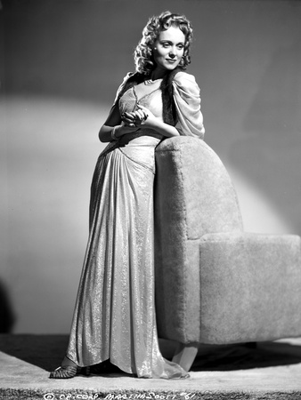 Martha Scott standing in Black and White Photo by  Movie Star News