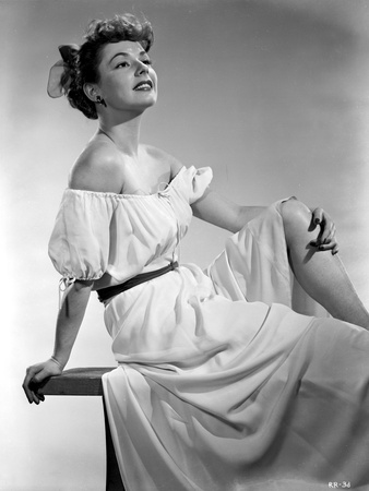 Ruth Roman Seated in Classic Photo by  Movie Star News