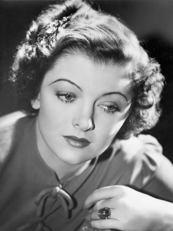 Myrna Loy Portrait in Classic with Ring Photo by  Movie Star News