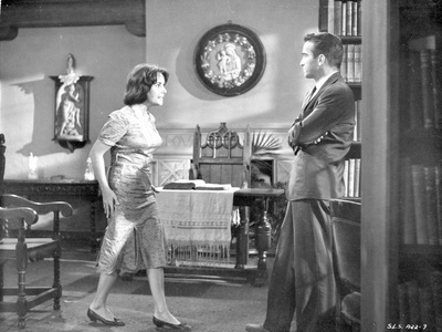 Suddenly Last Summer Man and Woman Arguing Scene Excerpt from Film in Black and White Photo by  Movie Star News