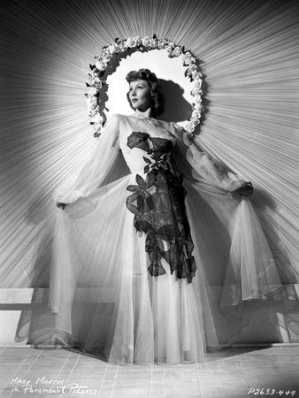 Mary Martin wearing a Lace Dress and Swaying her Skirt Photo by  Movie Star News