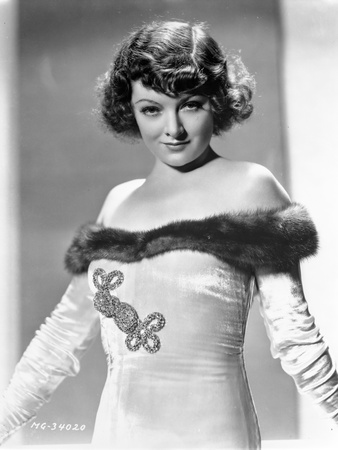 Myrna Loy posed in White Gown Photo by  Movie Star News