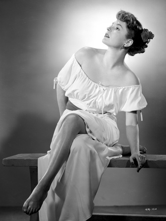 Ruth Roman Seated in Classic Portrait Photo by  Movie Star News