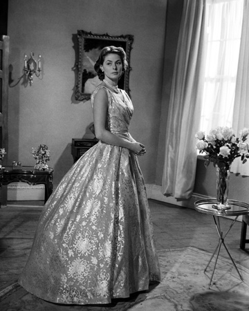 Ingrid Bergman wearing a Printed Ball Gown Photo by George Higgis