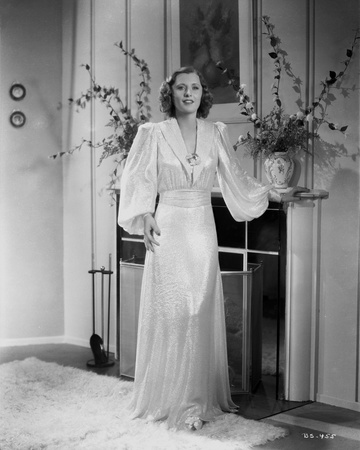 Barbara Stanwyck Holding Table Classic Portrait Photo by A Kahle