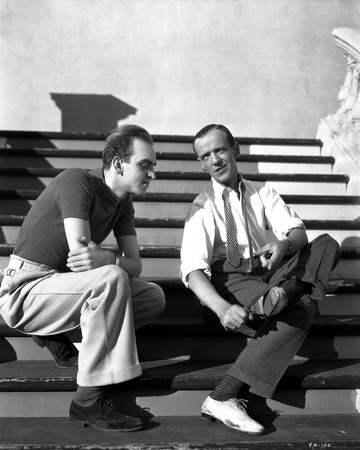 Fred Astaire Seated on Stairs in White Shirt Black and White Photo by  Hendrickson