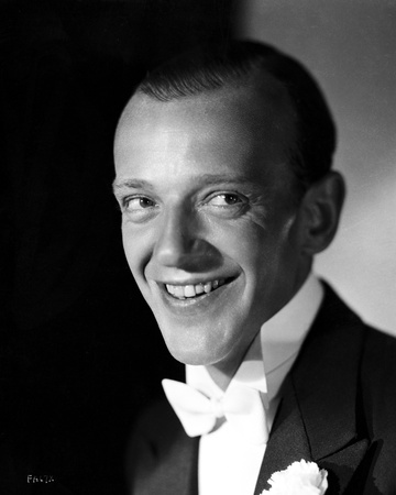 Fred Astaire smiling in White Bow Tie Photo by E Bachrach