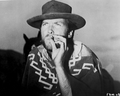 Clint Eastwood Holding Tobacco in Classic Photo by  Movie Star News