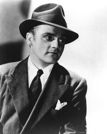 James Cagney Portrait in Black Linen Suit and Black Silk Necktie with Black Brimmed Hat Photo by  Movie Star News