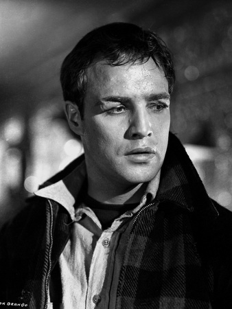 Marlon Brando Movie Scene with a Wounded Man in Black and White Photo by  Movie Star News