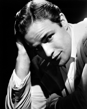 Marlon-B Brando Close Up Portrait wearing White Sleeves Photo by  Movie Star News