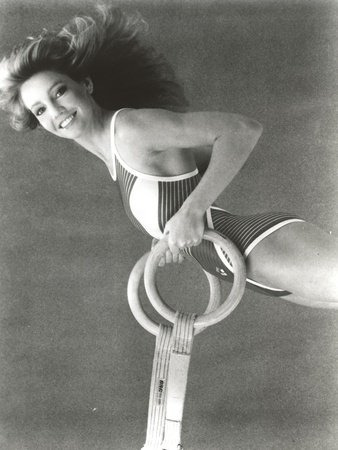 Heather Locklear in a Swimsuit Holding a Gymnastic Equipment Photo by  Movie Star News!