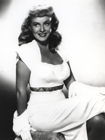 Paulette Goddard Posed in White Dress with Gloves Portrait Photo by  Movie Star News