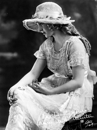 Mary Minter on an Embroidered Dress sitting Portrait Photo by  Movie Star News