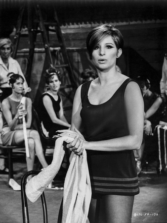 Barbra Streisand Photograph In Black Dress Holding A Towel Photo by  Movie Star News