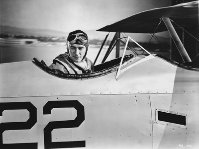 Errol Flynn Looking Downward While Riding a Plane Photo by  Movie Star News