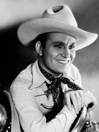 Gene Autry smiling in Cowboy Hat and Cowboy Outfit Photo by  Movie Star News