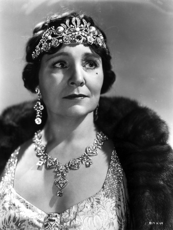 Margaret Dumont on Dress with Furry Jacket Portrait Photo by  Movie Star News