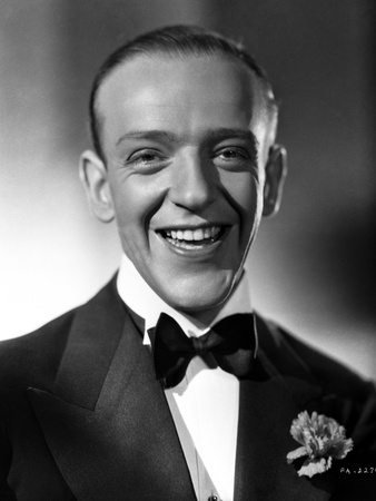 Fred Astaire smiling in Classic Black and White Portrait Photo by E Bachrach
