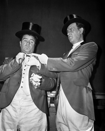 Abbott & Costello in Top Hats Removing their Gloves Photo by  Movie Star News