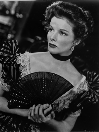 Katharine Hepburn Group Portrait in Black and White Photo by  Movie Star News