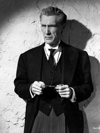 John Carradine in Black and White Portrait Photo by  Movie Star News