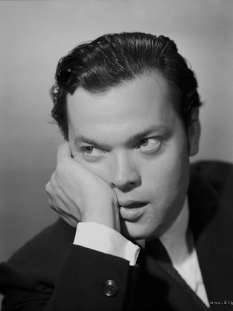 Orson Welles Leaning Chin On Hand in Classic Photo by  Movie Star News