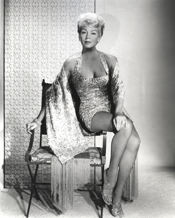 Lana Turner Siting Pose in Black and White Photo by  Movie Star News