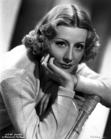 Irene Dunne on Knitted Full Sleeve Portrait Photo by  Movie Star News