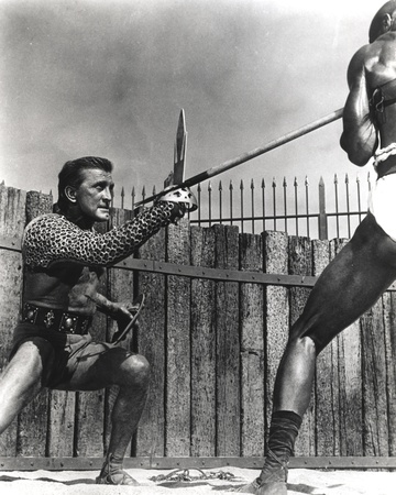 Kirk Douglas Spear Vs. Sword Fighting Scene Photo by  Movie Star News