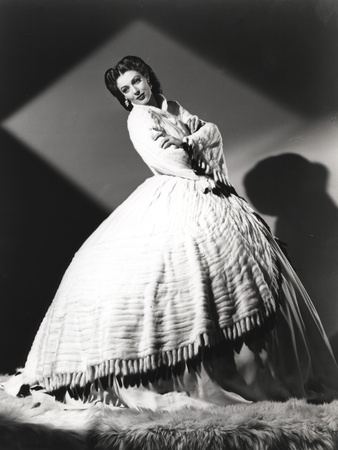 Loretta Young Traditional Balloon Gown Photo by  Movie Star News